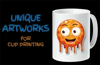 unique artworks for cup printing