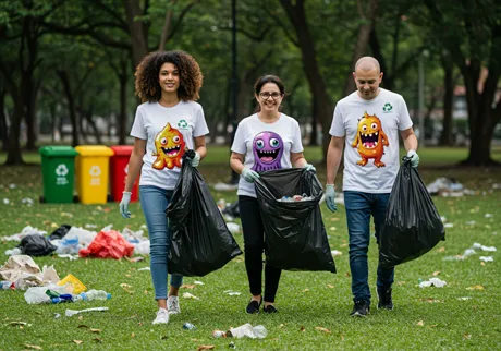 Environmental cleanup crews